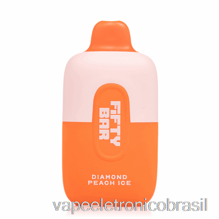 Vape Vaporesso Cinquenta Bar 6500 Descartável Diamante Pêssego Gelo